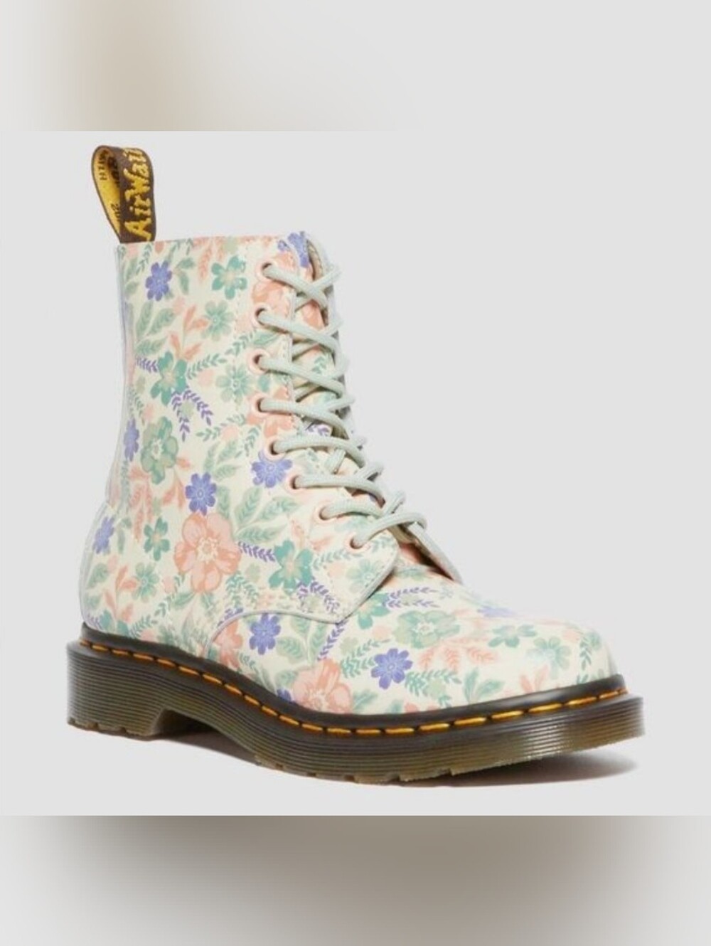 New Dr. Martens 1460 VONDA Floral Leather Boots - Picture 13 of 14
